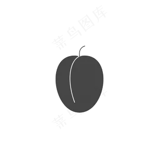 卡通桃子图标免抠图