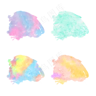 梦幻水彩粉彩笔刷