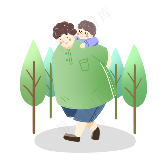 父亲节父子素材