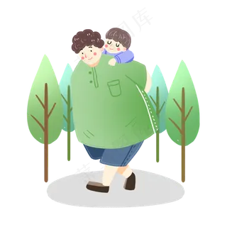 父亲节父子素材