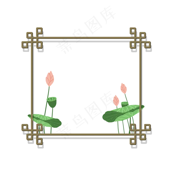中式风格相框(2000X2000(DPI:300))psd模版下载