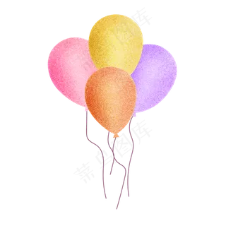 彩色气球儿童节