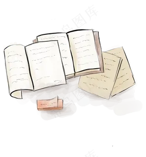 书本和便签纸