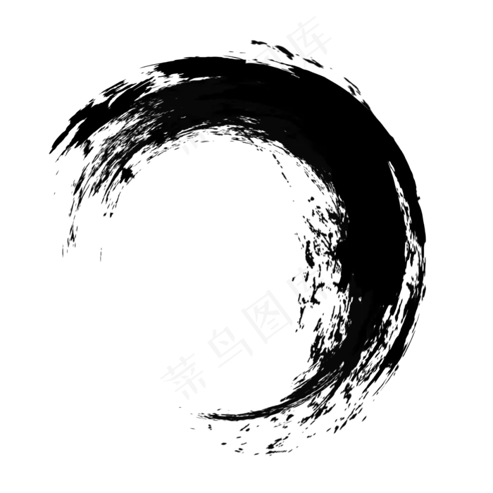 黑色水墨笔刷(2000X2000(DPI:300))psd模版下载