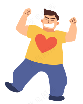 父亲节开心男孩