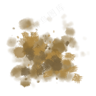 黄色的污渍纹理笔刷