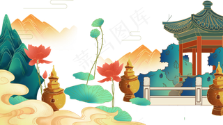 新式宫廷工笔风