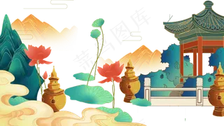 新式宫廷工笔风