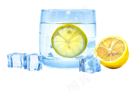 加冰柠檬水果