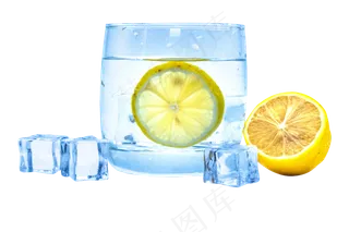 加冰柠檬水果