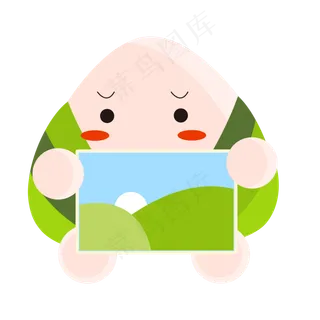 端午节卡通粽子相册图标