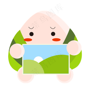 端午节卡通粽子相册图标