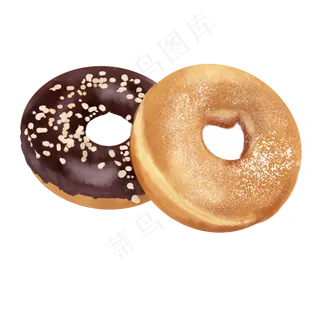 手绘写实食物之各种美味面包免费,免抠元素