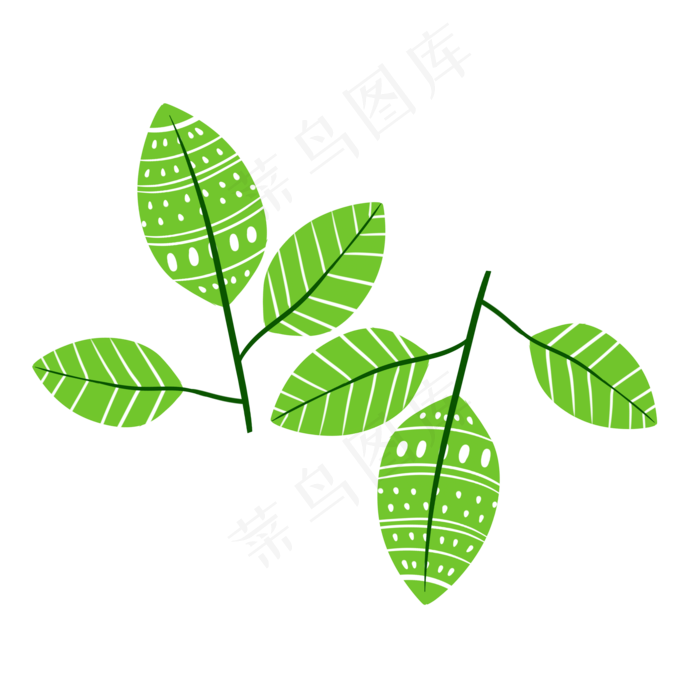 绿色植物叶子手绘纹理透明底免抠(2000X2000(DPI:299))psd模版下载