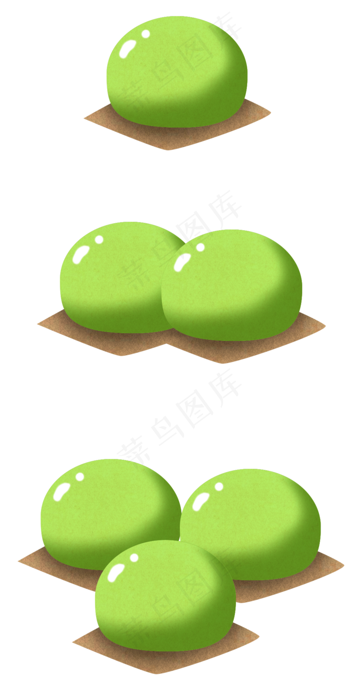 清明节绿色系青团节日美食特色小