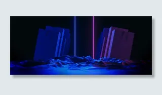 C4D赛博朋克概念场景