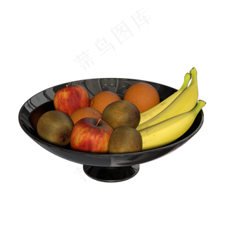 香蕉苹果猕猴桃果盘
