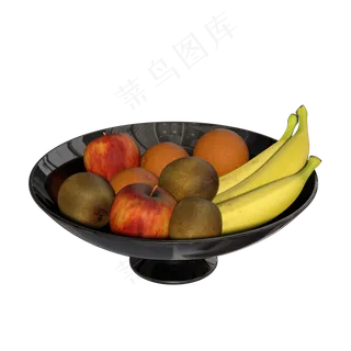 香蕉苹果猕猴桃果盘