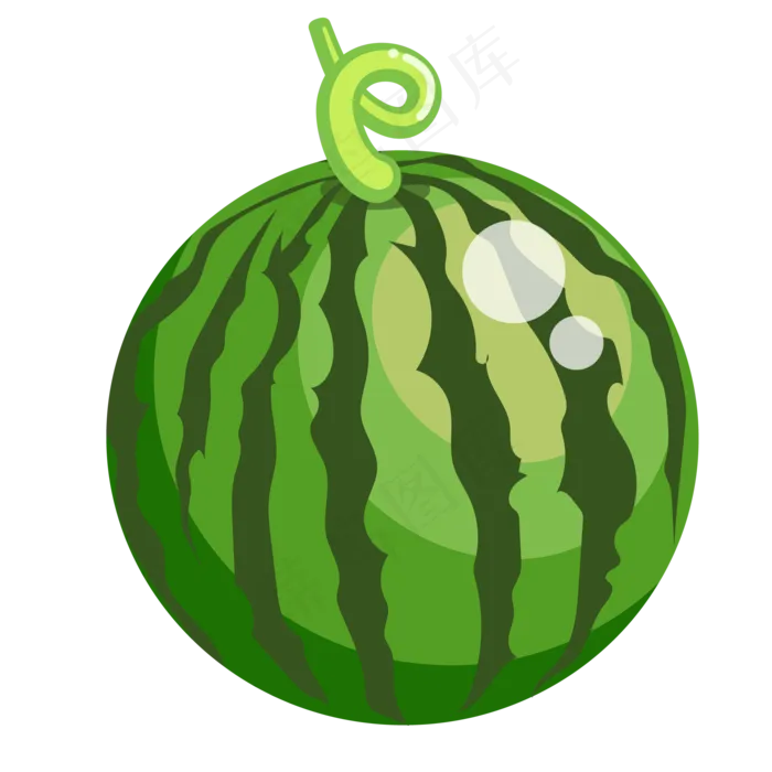卡通西瓜矢量图下载,免抠元素(2084*2084px 72 dpi )eps,ai矢量模版下载