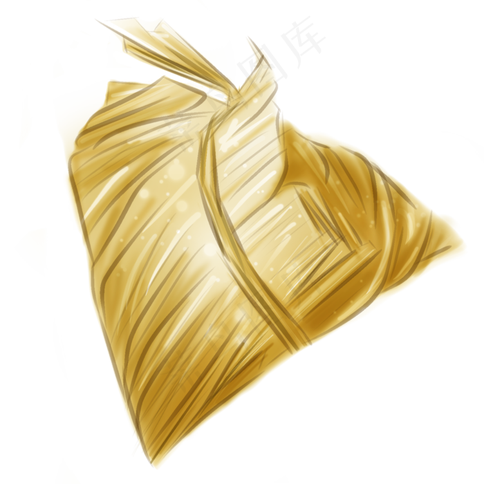 端午食物黄色粽子