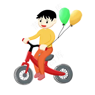 骑小车男孩 骑小车男孩