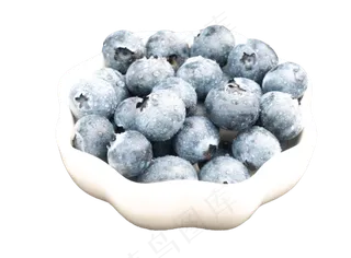 一盘蓝莓水果