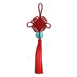 中国风中国结手绘设计,免抠元素