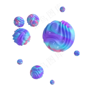 电商漂浮球体装饰,免抠元素 电商漂浮球体装饰,免抠元素