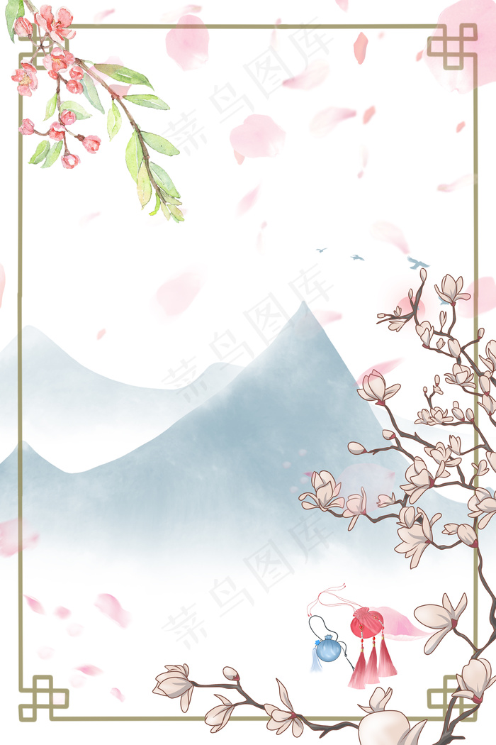 精美中国风h5背景