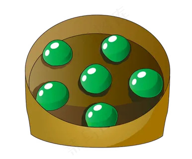 绿色食物青团小吃