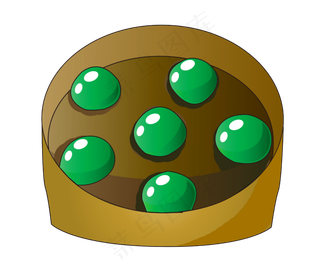 绿色食物青团小吃