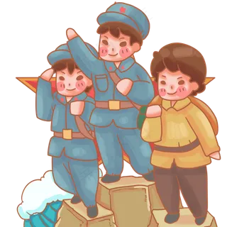 解放军指挥人民群众