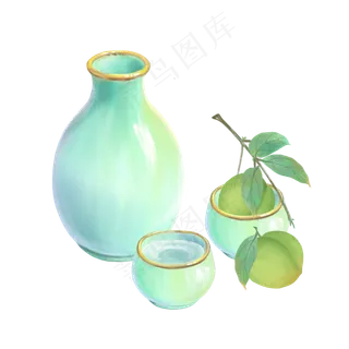 古风中式白酒瓶瓷器