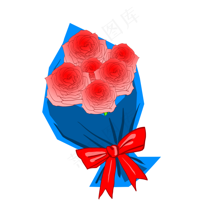 手绘植物花束小物