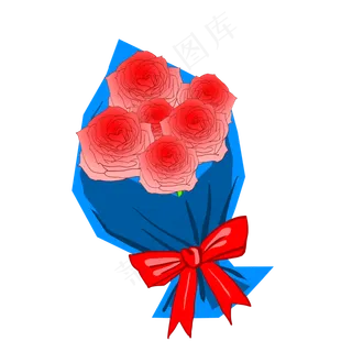 手绘植物花束小物