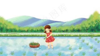 芒种主题之农民芒种场景