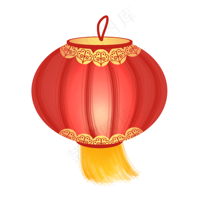 红色新年灯笼下载,免抠元素