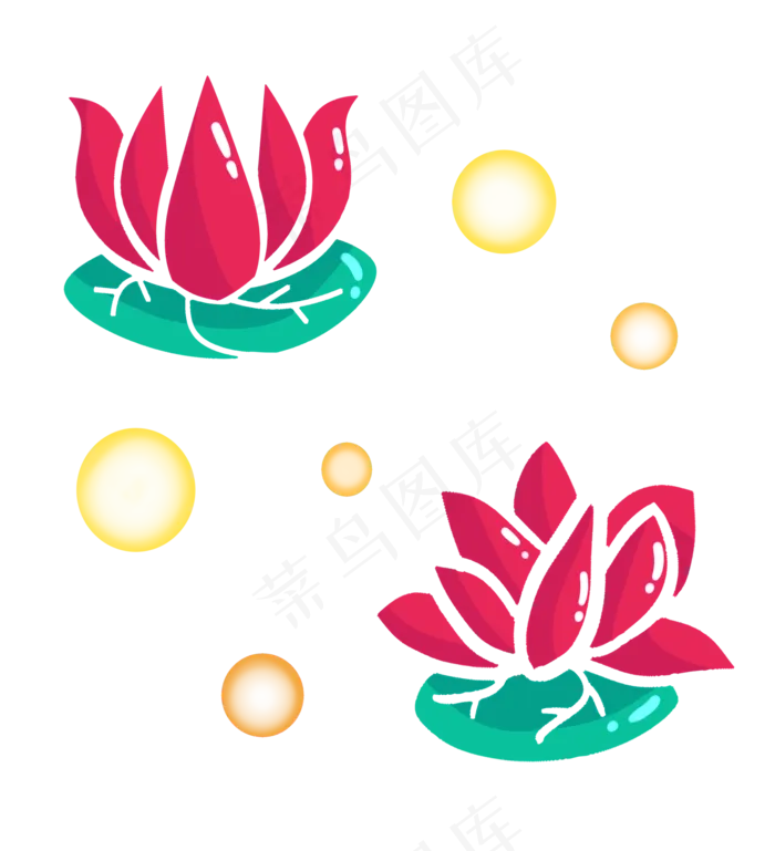 红色荷花花朵(2150X2362(DPI:299))psd模版下载