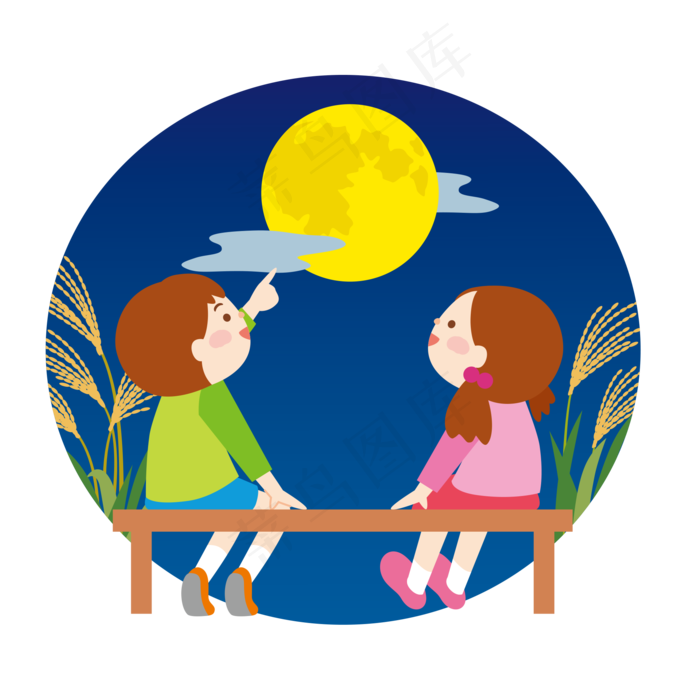 立夏彩色卡通手绘立夏插图