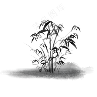 中国风水墨竹子