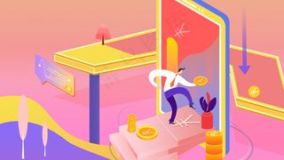 金融理财手机2.5D