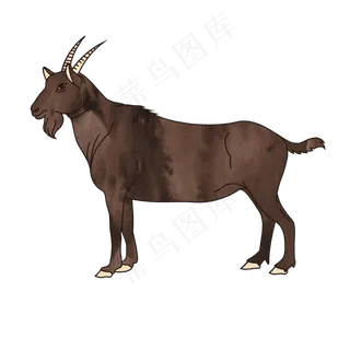水彩山羊风格PNG免抠 水彩山羊风格PNG免抠