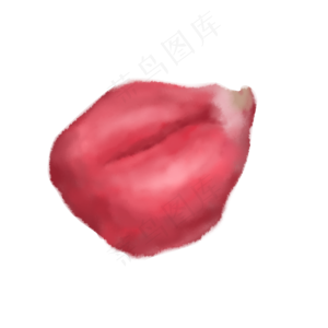 单片漂浮的玫瑰花瓣PNG