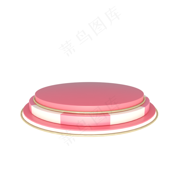 C4D立体糖果色海报装饰舞台