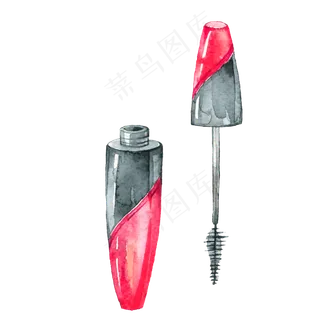 女生小清新水彩睫毛膏,免抠元素