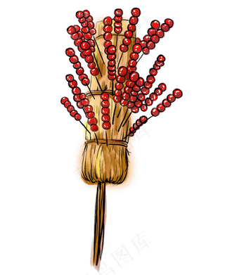 北京红色糖葫芦一串串,免抠元素