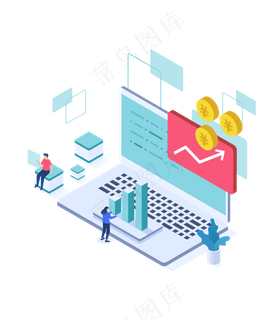 金融理财增长银行信息,免抠元素