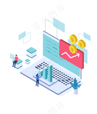 金融理财增长银行信息,免抠元素