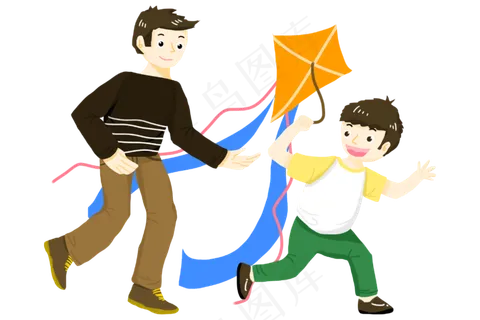 父亲节放风筝