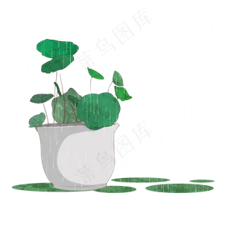 二十四节气雨水,免抠元素